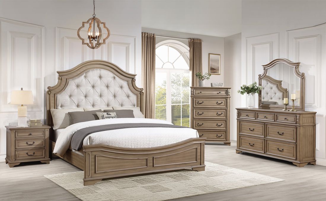 Wren Mahogany Wood Bedroom Set - Original