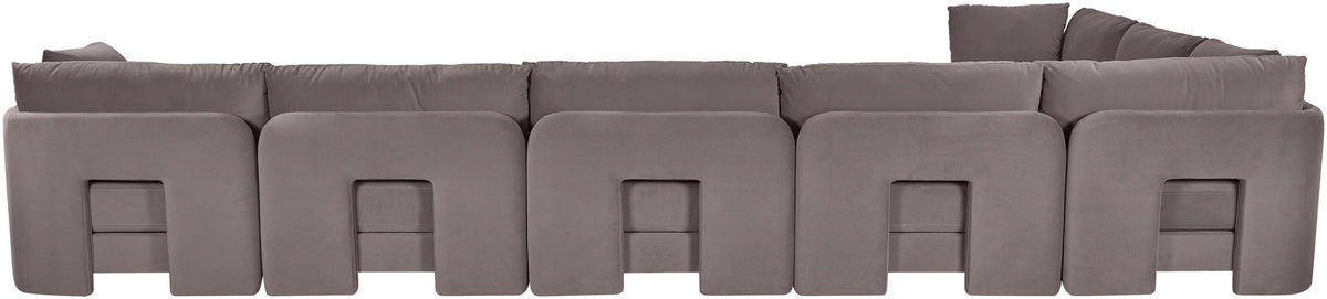 Hammond - Velvet Performance Fabric Upholstered 7 Piece Sectional