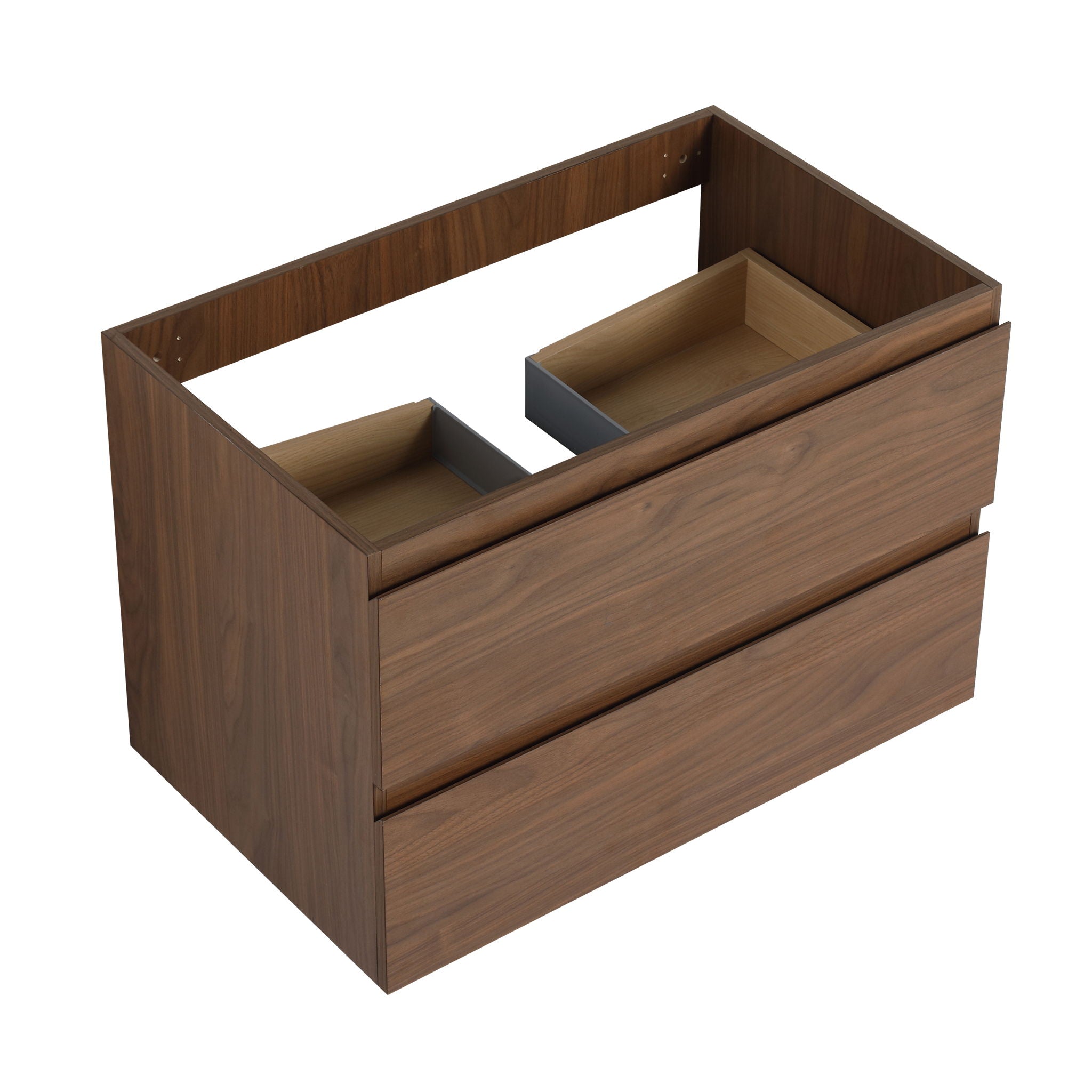 Wall Mounted Bathroom Vanity & Sink, 2 Soft Close Drawers
