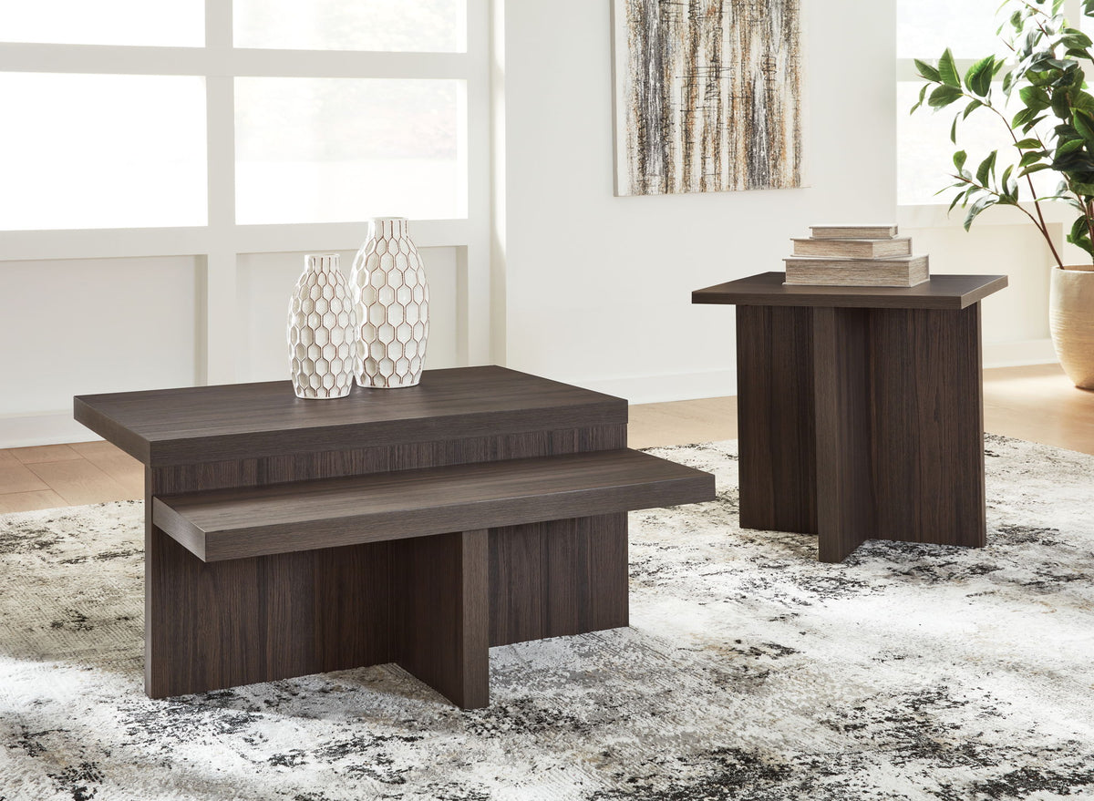 Zendex - Occasional Table Set (Set of 2) - Brown