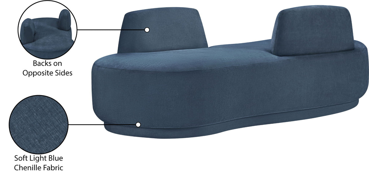 Argyle - Chenille Fabric Chaise / Loveseat