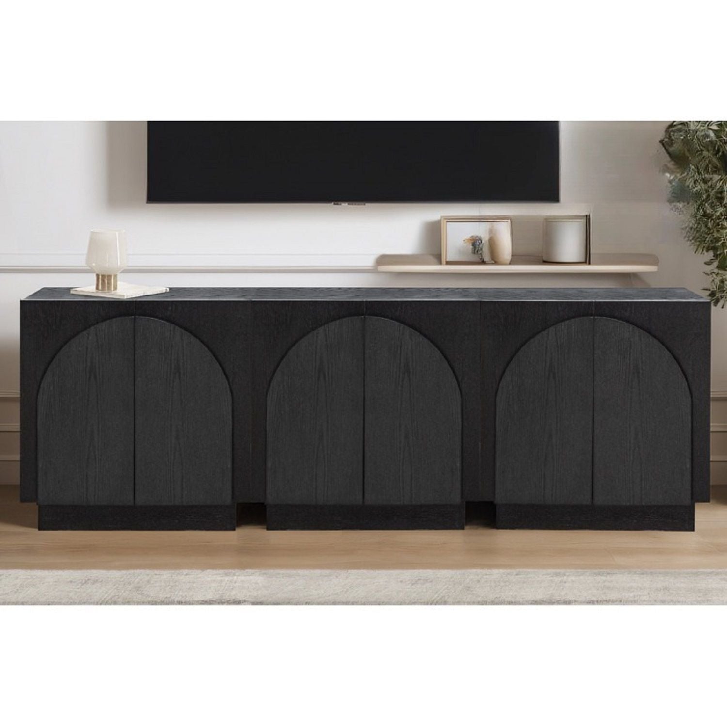 Modern Sideboard Buffet With Arched Cabinet Doors
