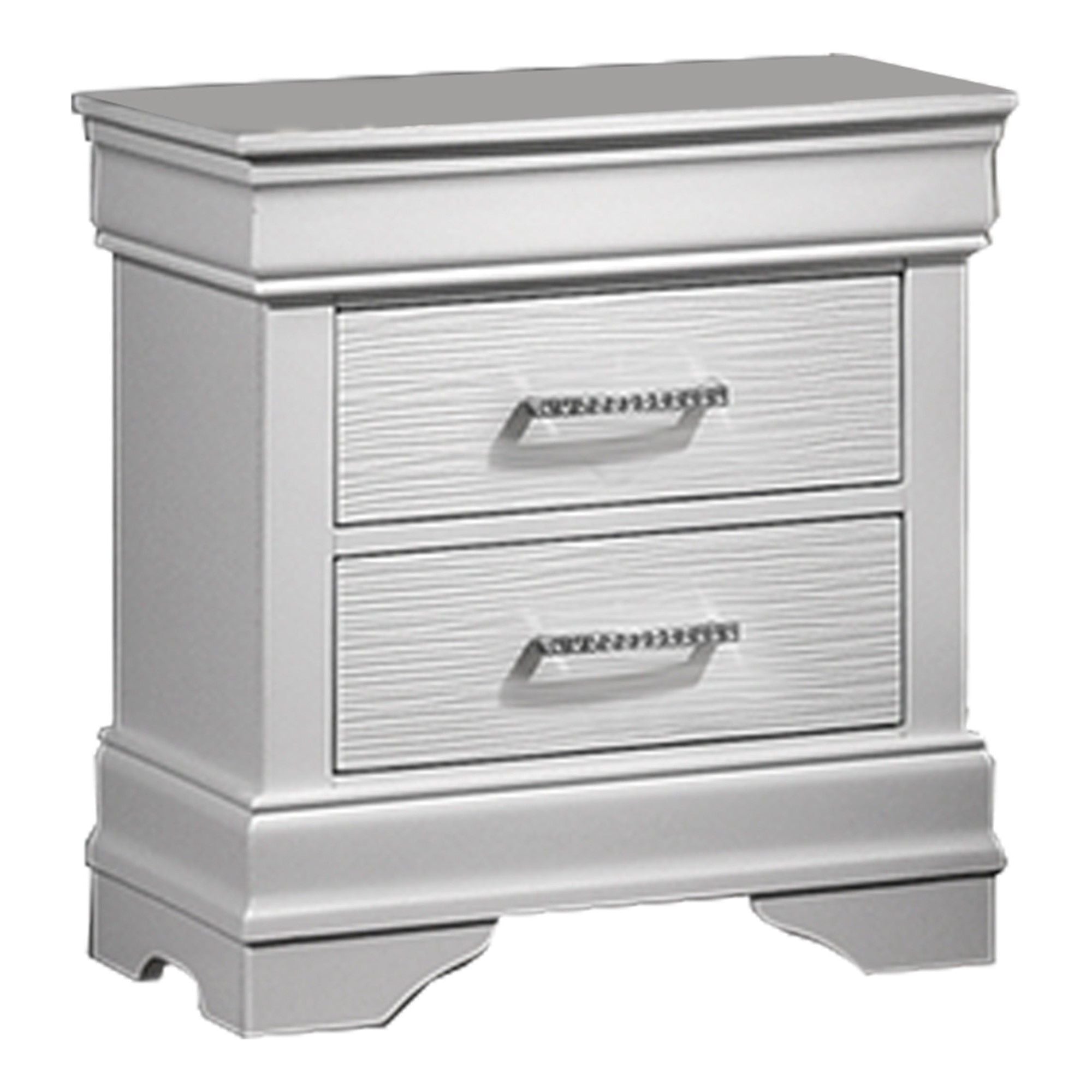 Nightstand With Drawers - White