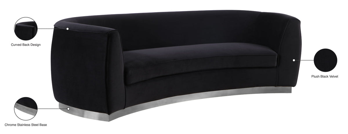 Julian - Sofa with Chrome Base