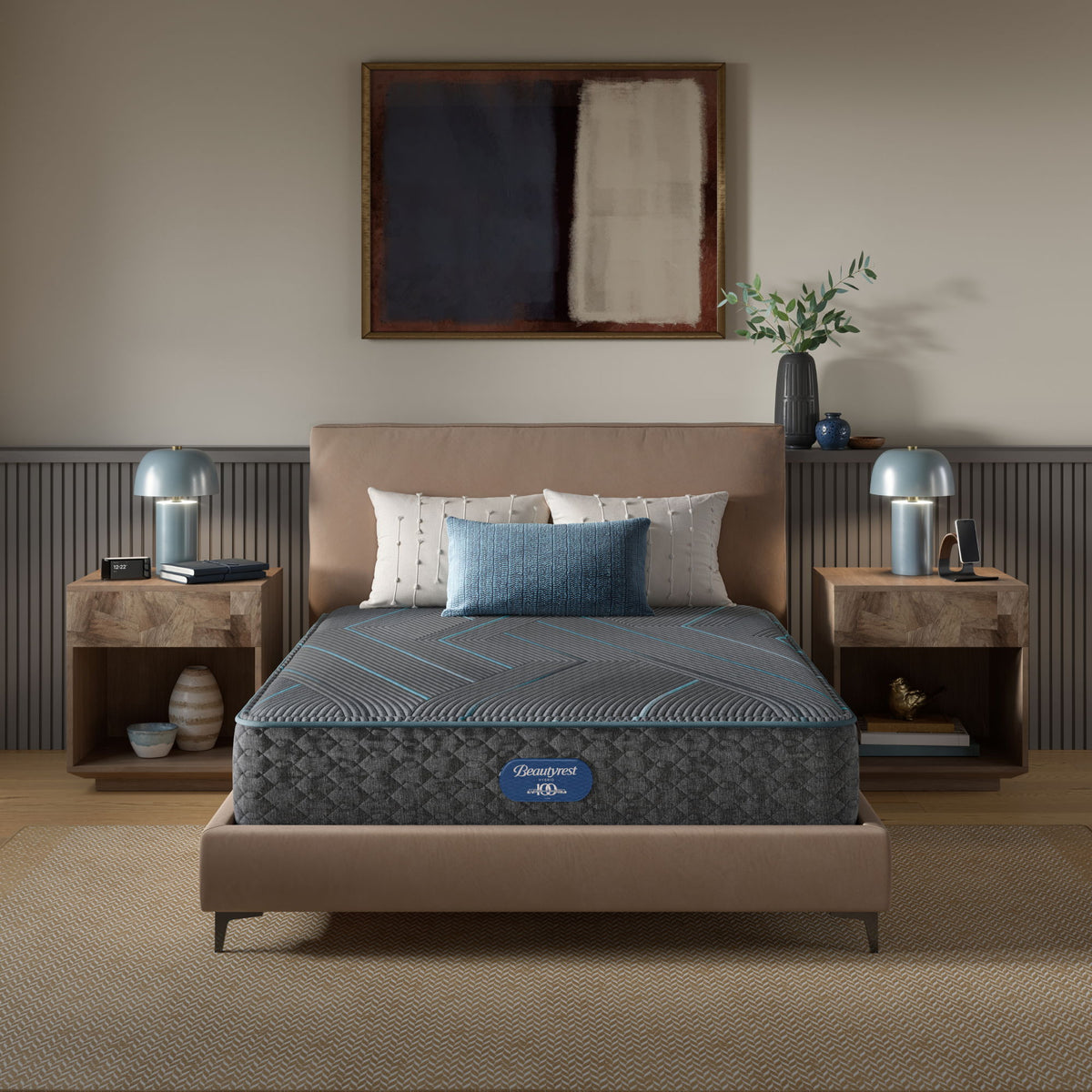 Beautyrest - Level Two Hybrid Medium Firm Mattress