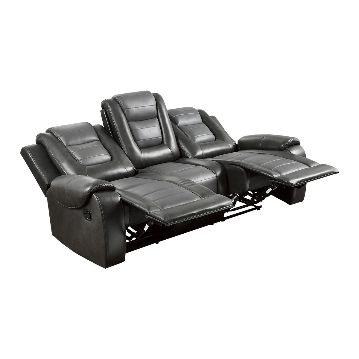 Briscoe - Double Reclining Sofa With Center Drop-Down Cup Holders