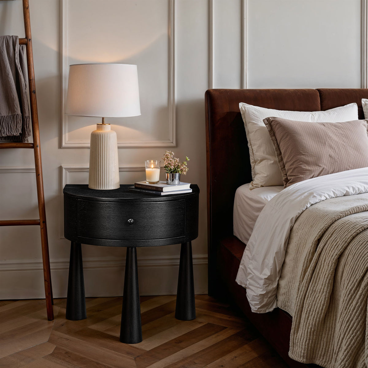 Oasis - Acacia Veneer And Solid Wood Night Stand
