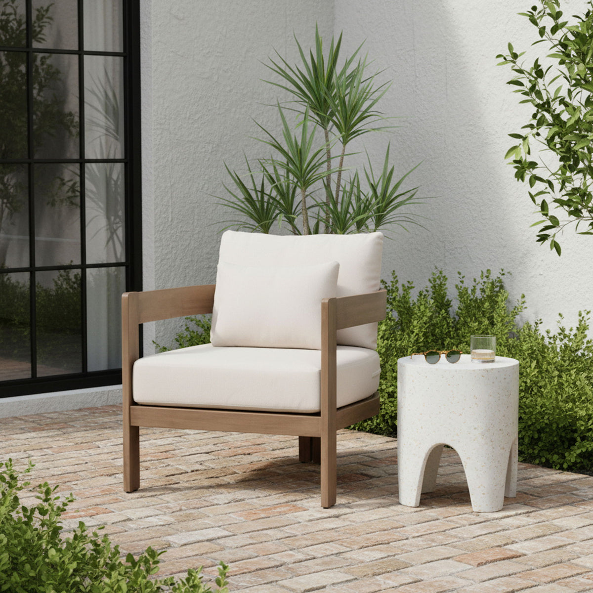 Newport - Water Resistant Fabric Upholstered Outdoor Patio Chair