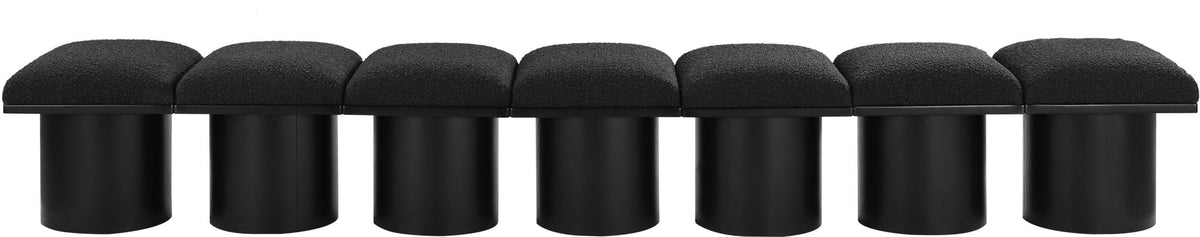 Pavilion - 7 Piece Modular Bench With Black Base