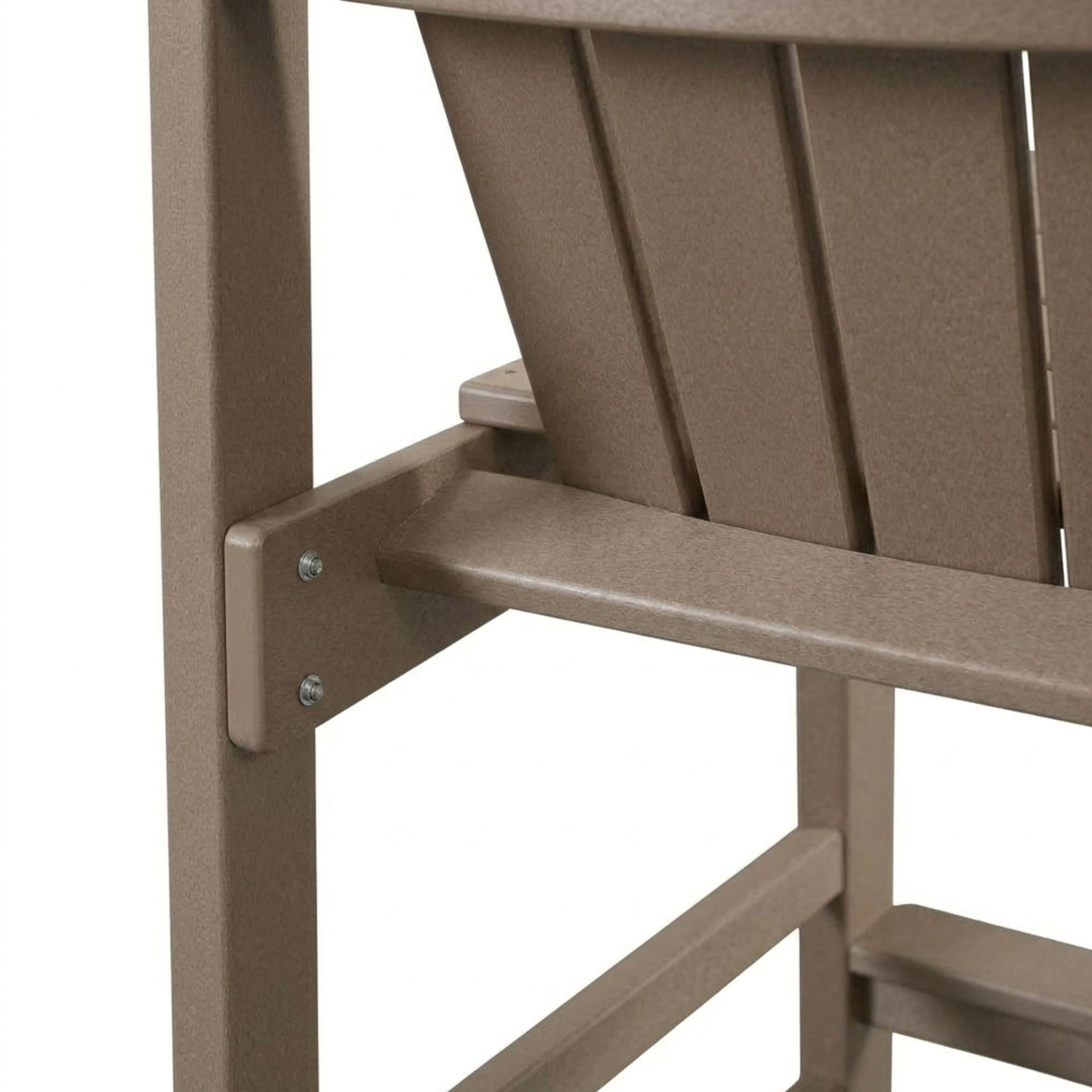 Bar Height Adirondack Chair With Cup Holder And Armrests