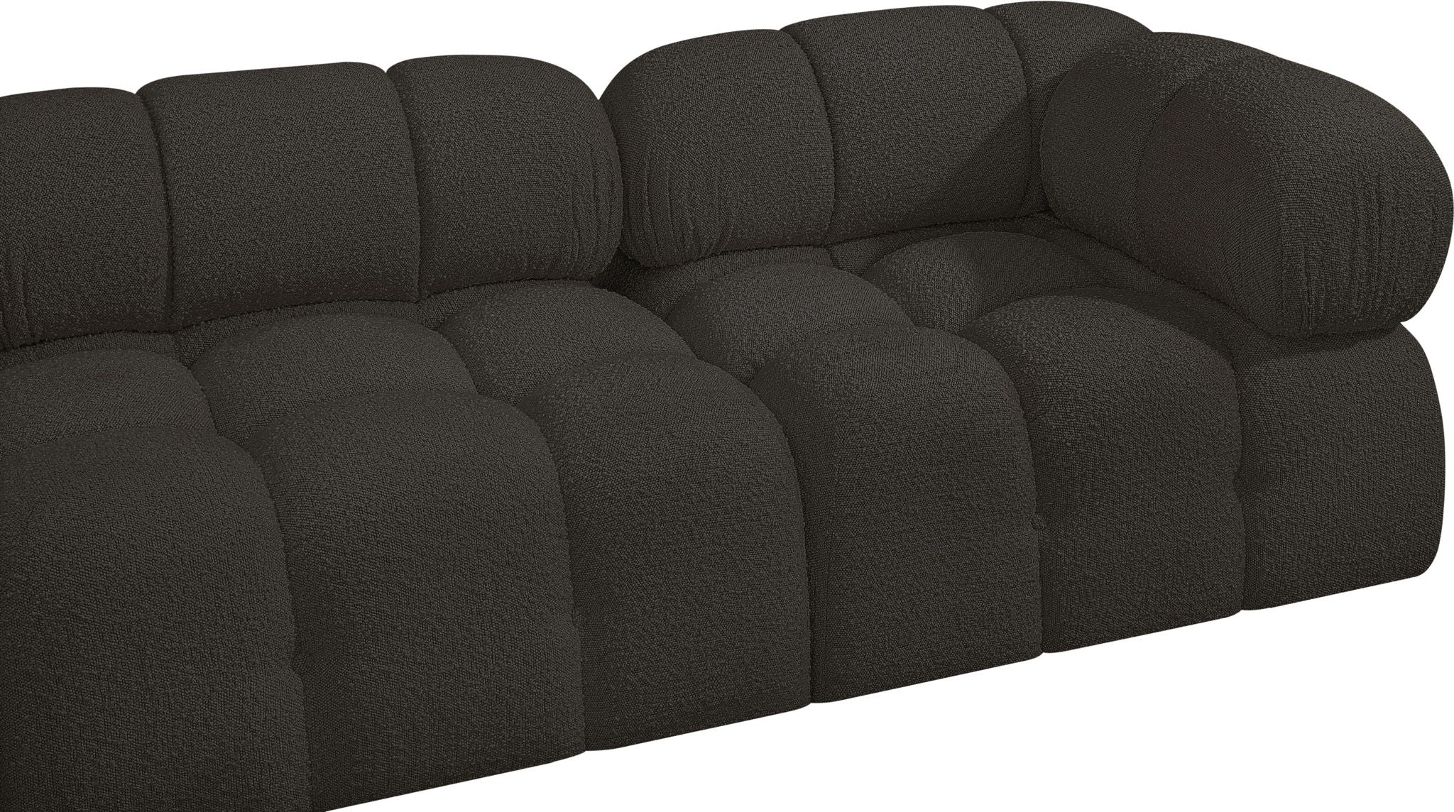 Ames - 7 Piece Boucle Fabric Modular Sectional