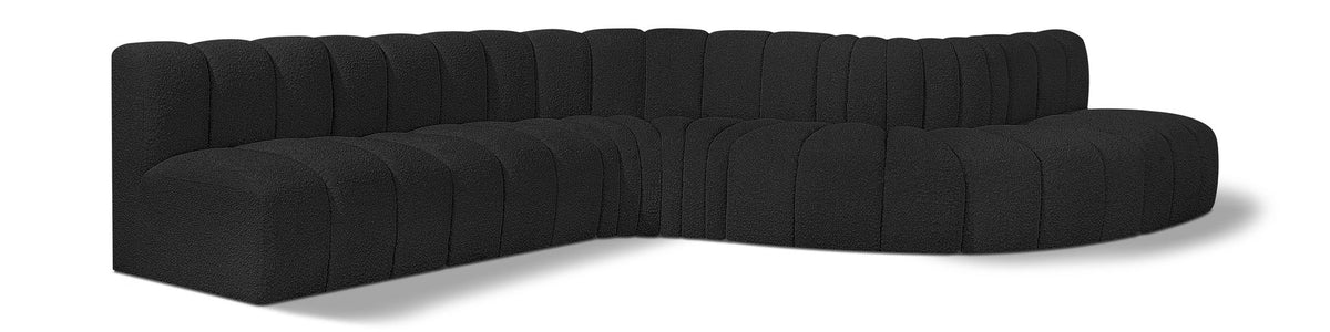Arc - Boucle Fabric 7 Piece Modular Sofa