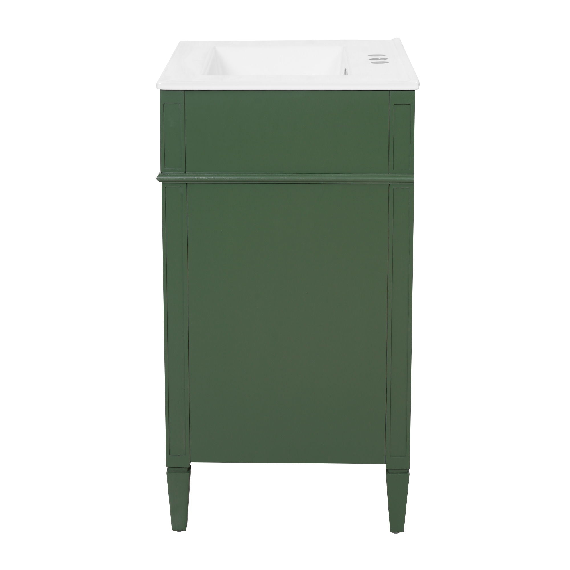 Bathroom Vanity With Top Sink, Storage Cabinet With 2 Drawers And Tip-Out Drawer