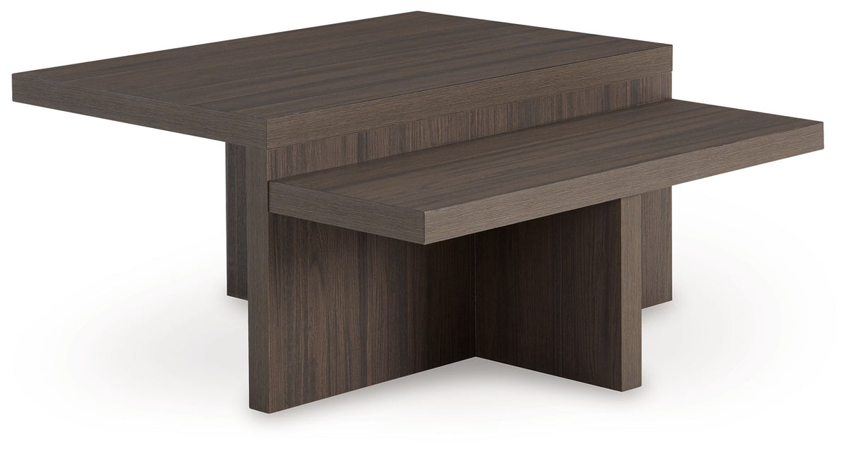 Zendex - Occasional Table Set (Set of 2) - Brown