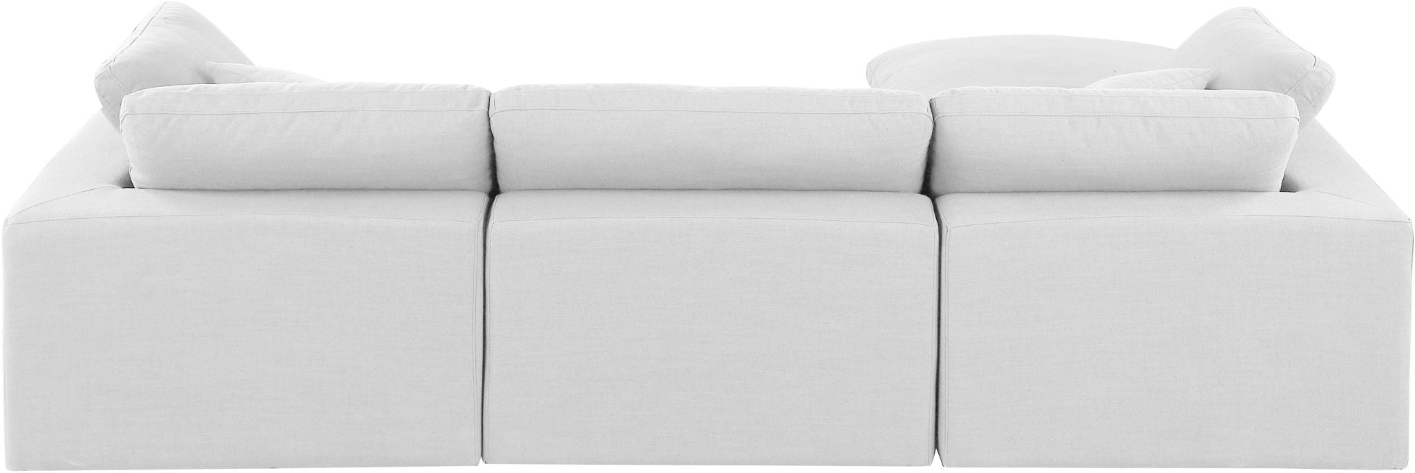 Comfy - 4 Piece Linen Fabric Modular Sectional With Chaise