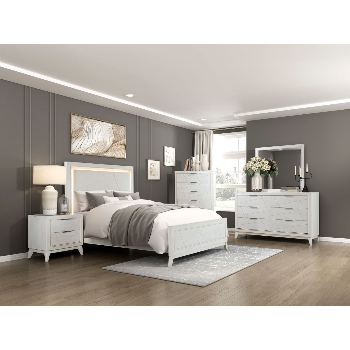 Asteria - Nightstand - White