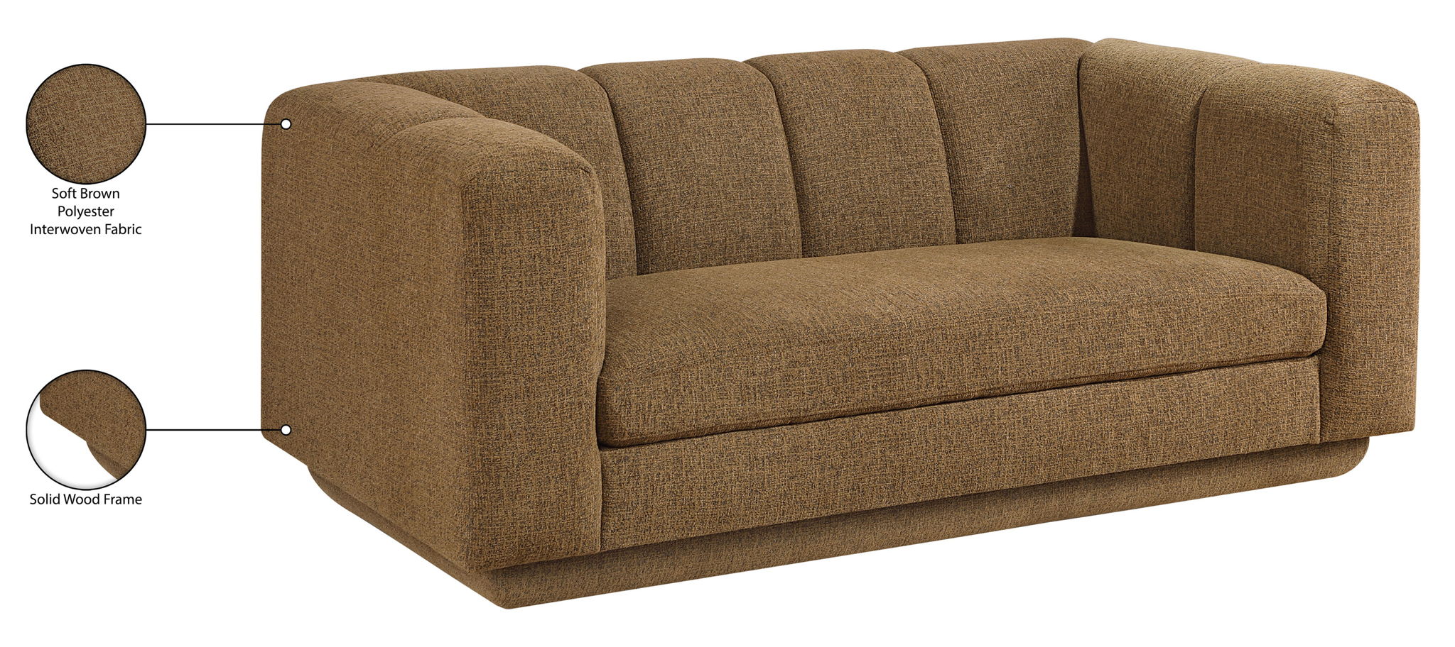 Modari - Fabric Upholstered Loveseat