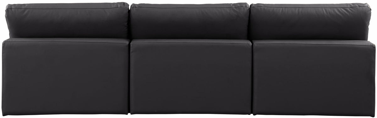 Comfy - Faux Leather Modular Armless Sofa 3 Seats