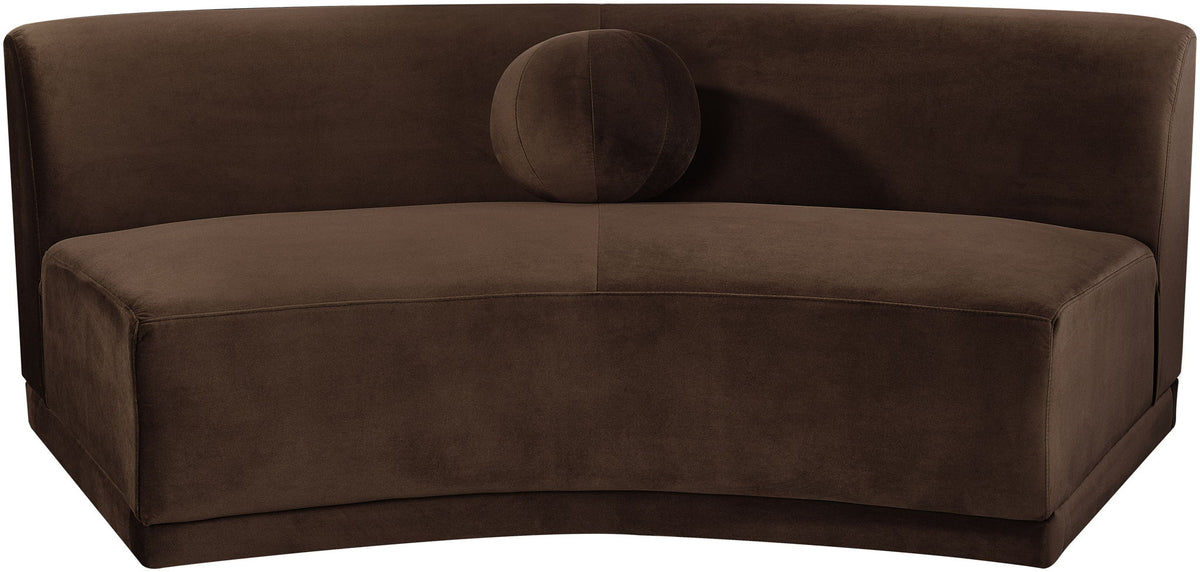 Avra - Velvet Performance Fabric Upholstered Armless Sofa
