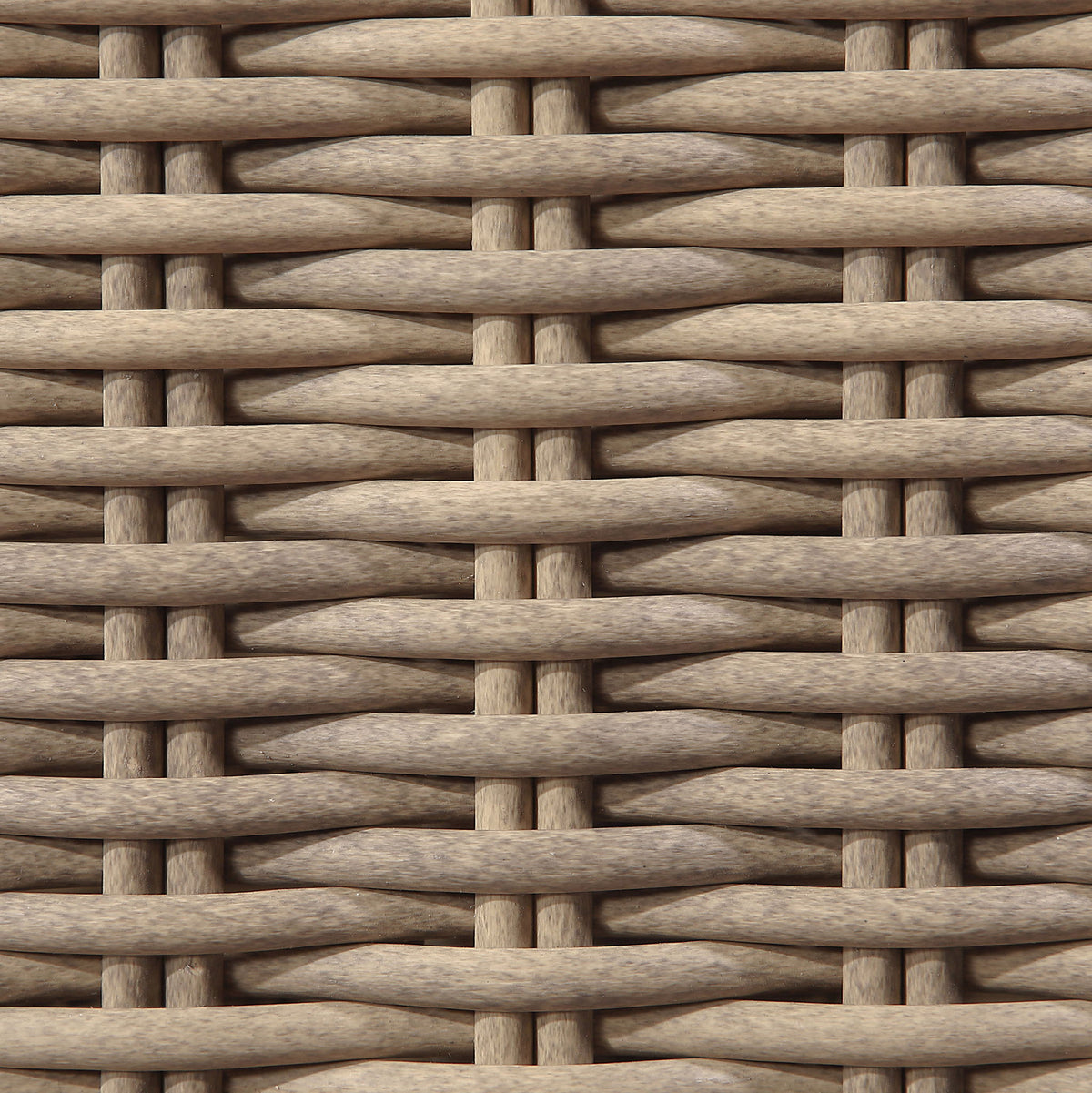 Seacrest - Olefin Water Resistant Fabric And Wicker 4 Piece Outdoor Patio Modular Sofa