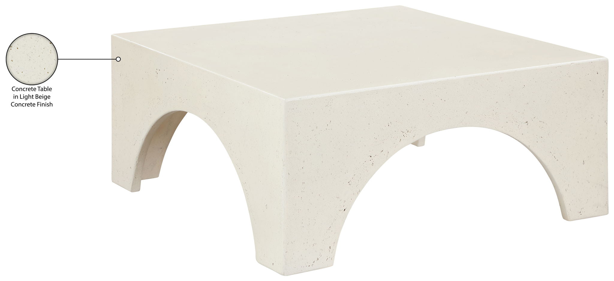 Renza - Concrete And Fiberglass Indoor / Outdoor Table