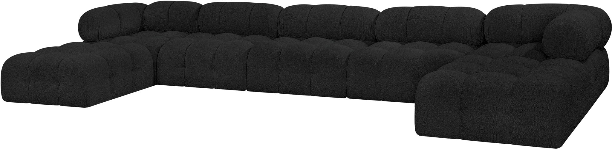 Ames - 7 Piece Fabric Modular U-Shaped Sectional