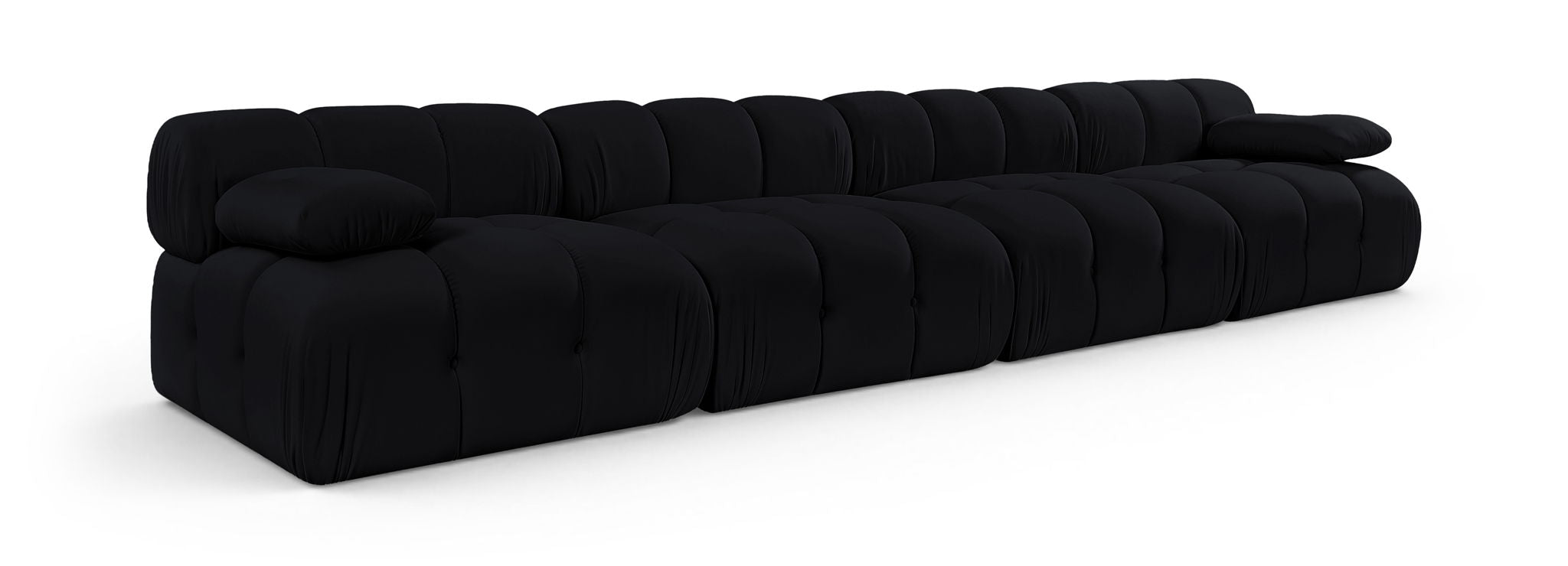 Orin - Velvet 4 Piece Modular Sofa