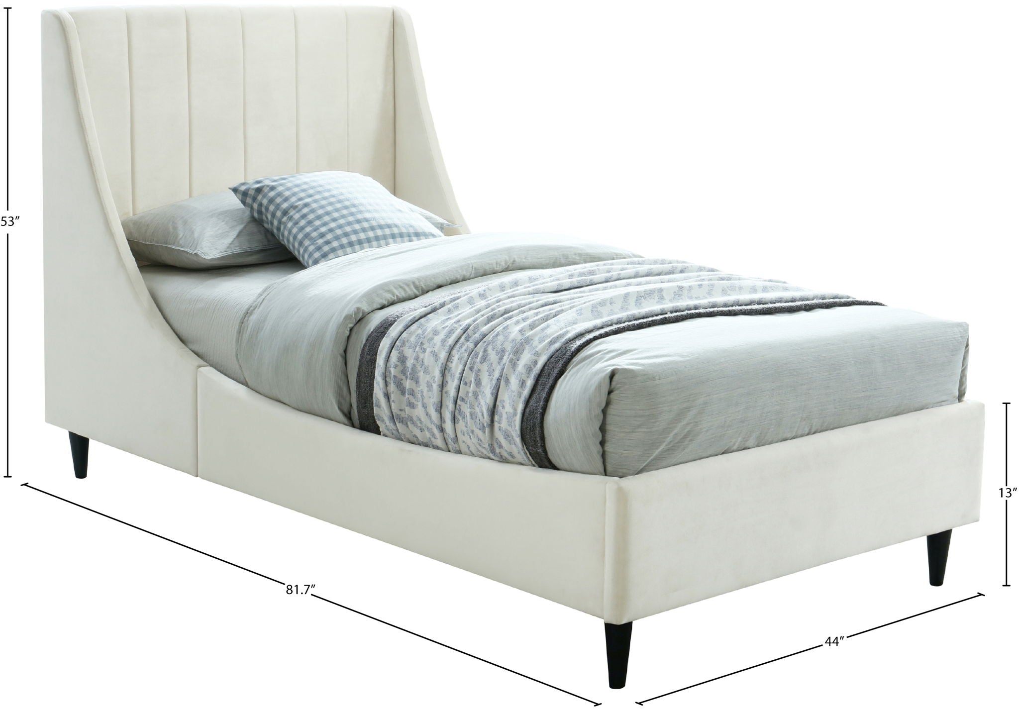 Eva - Velvet Bed
