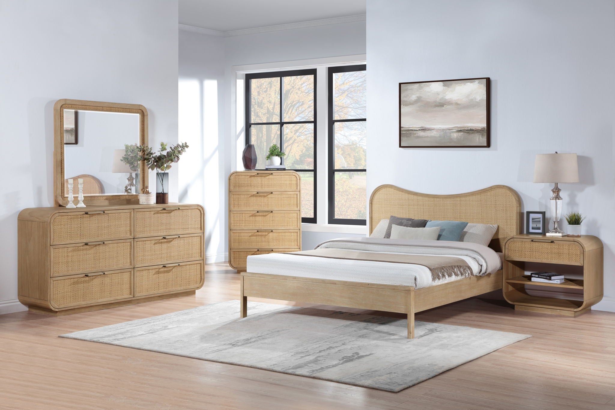 Windsor - Rubberwood Night Stand - Natural