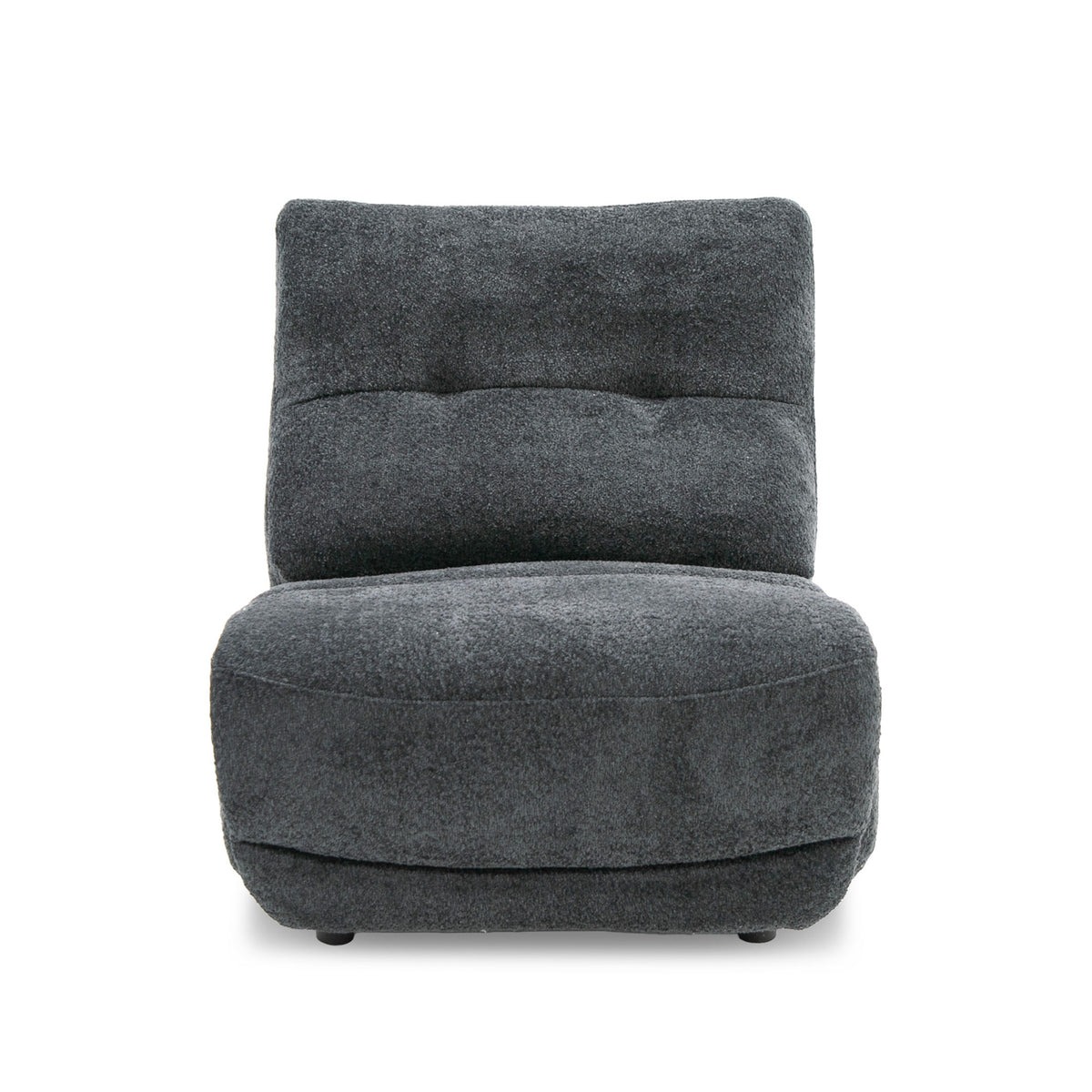 Basil - Modern Black Fabric Small Electric Recliner Chair
