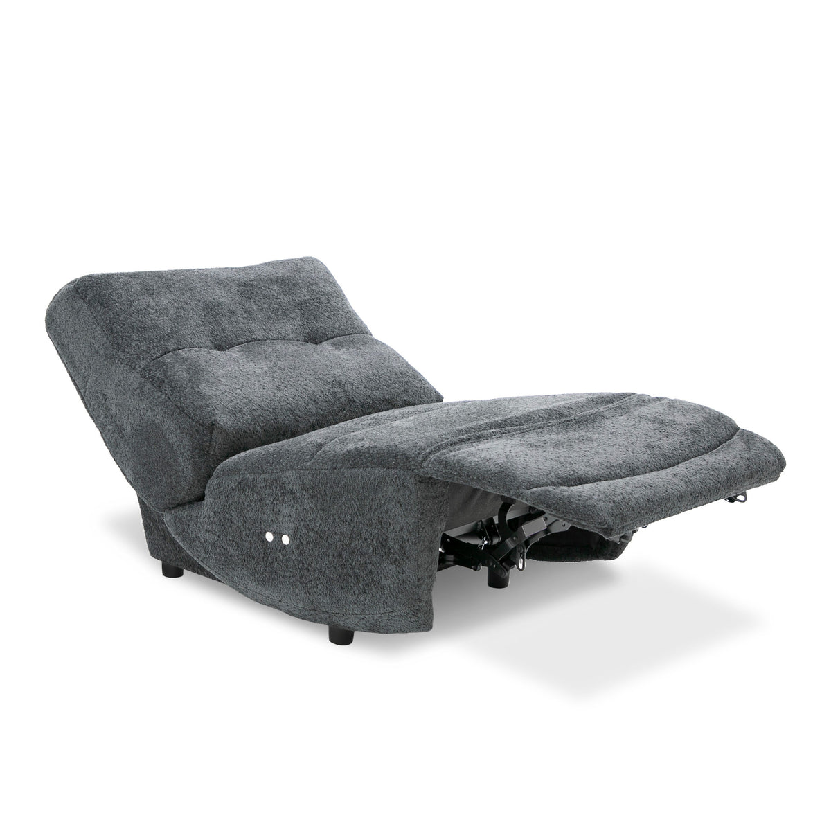 Basil - Modern Black Fabric Small Electric Recliner Chair