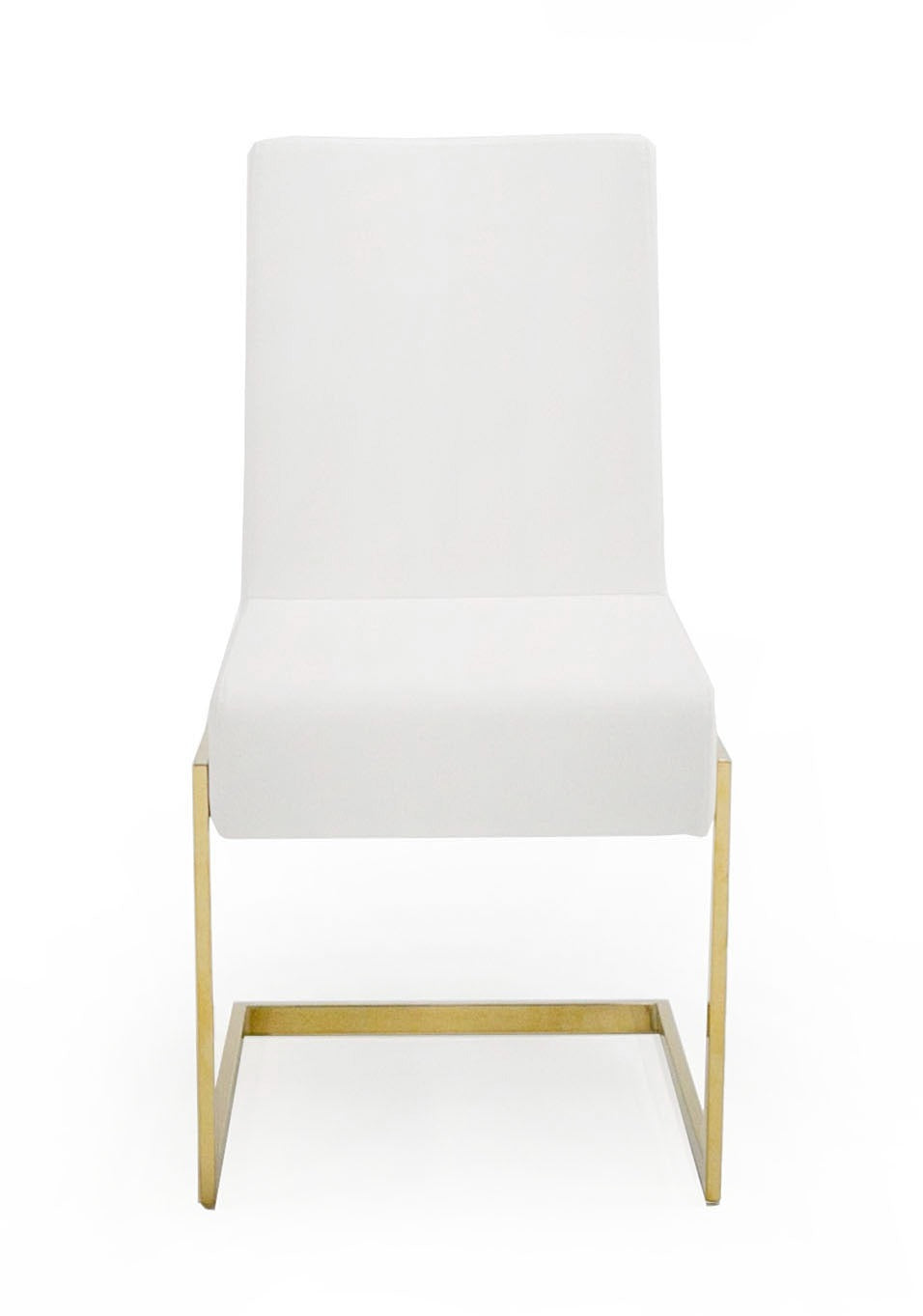 Batavia - Modern White & Gold Dining Chair (Set of 2)