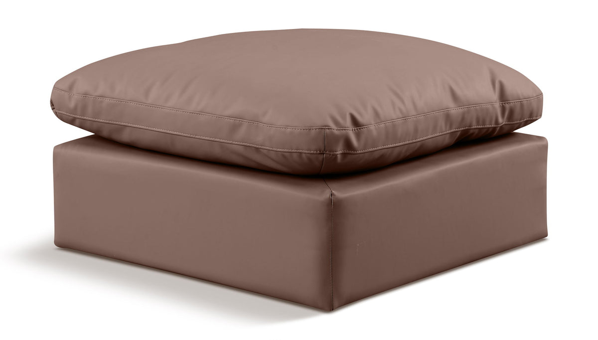 Indulge - Faux Leather Ottoman