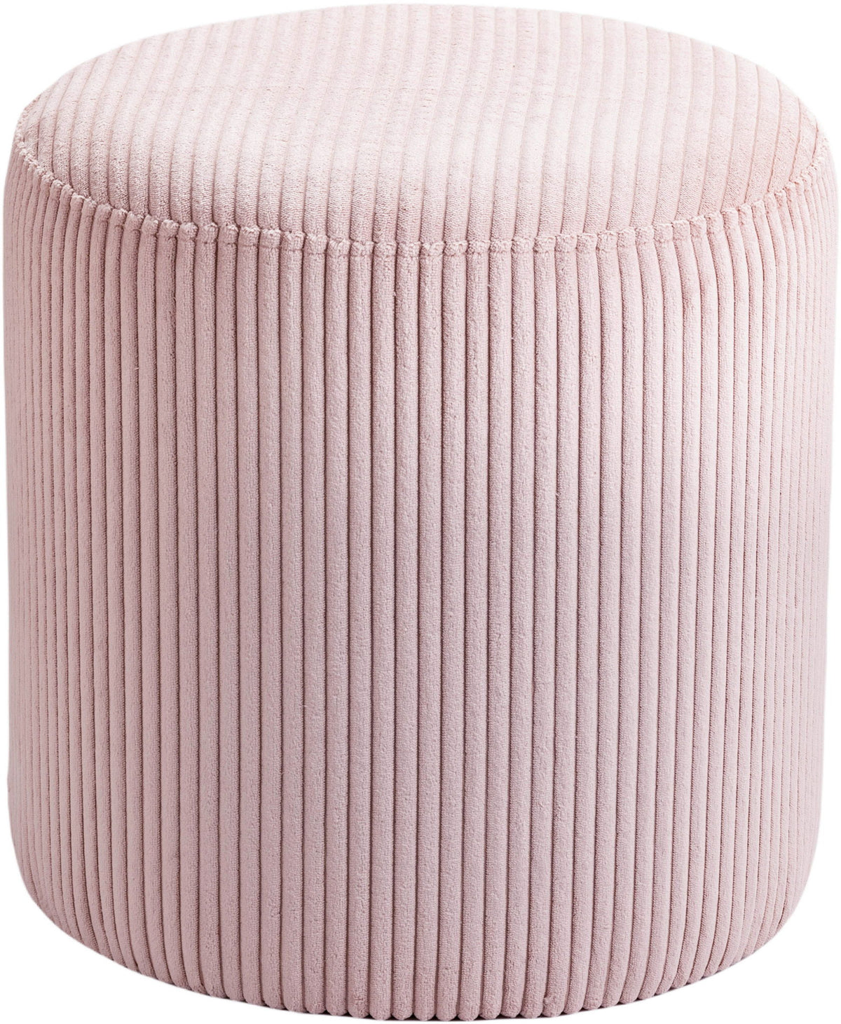 Roy - Round Microsuede Ottoman / Stool