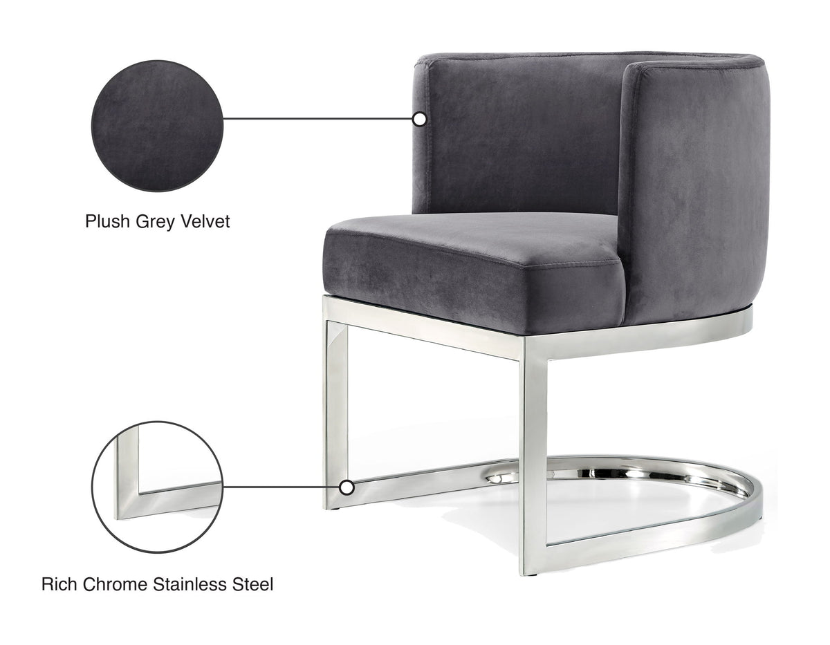 Gianna - Dining Chair with Chrome Legs