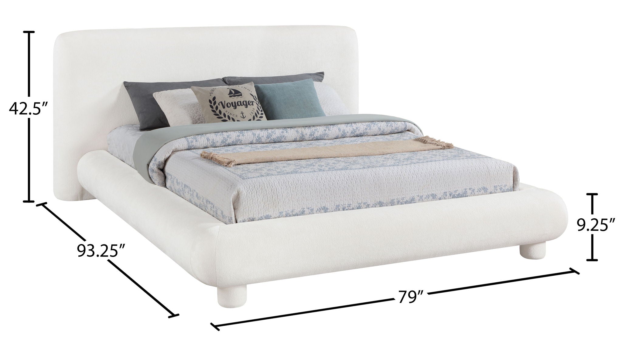 Blair - Chenille Upholstered Bed