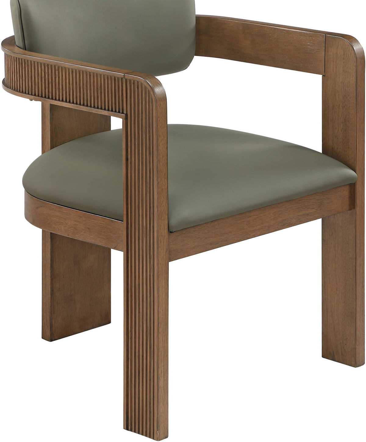 Sacha - Vegan Leather Upholstered Dining Chair With Brown Base (Set of 2)