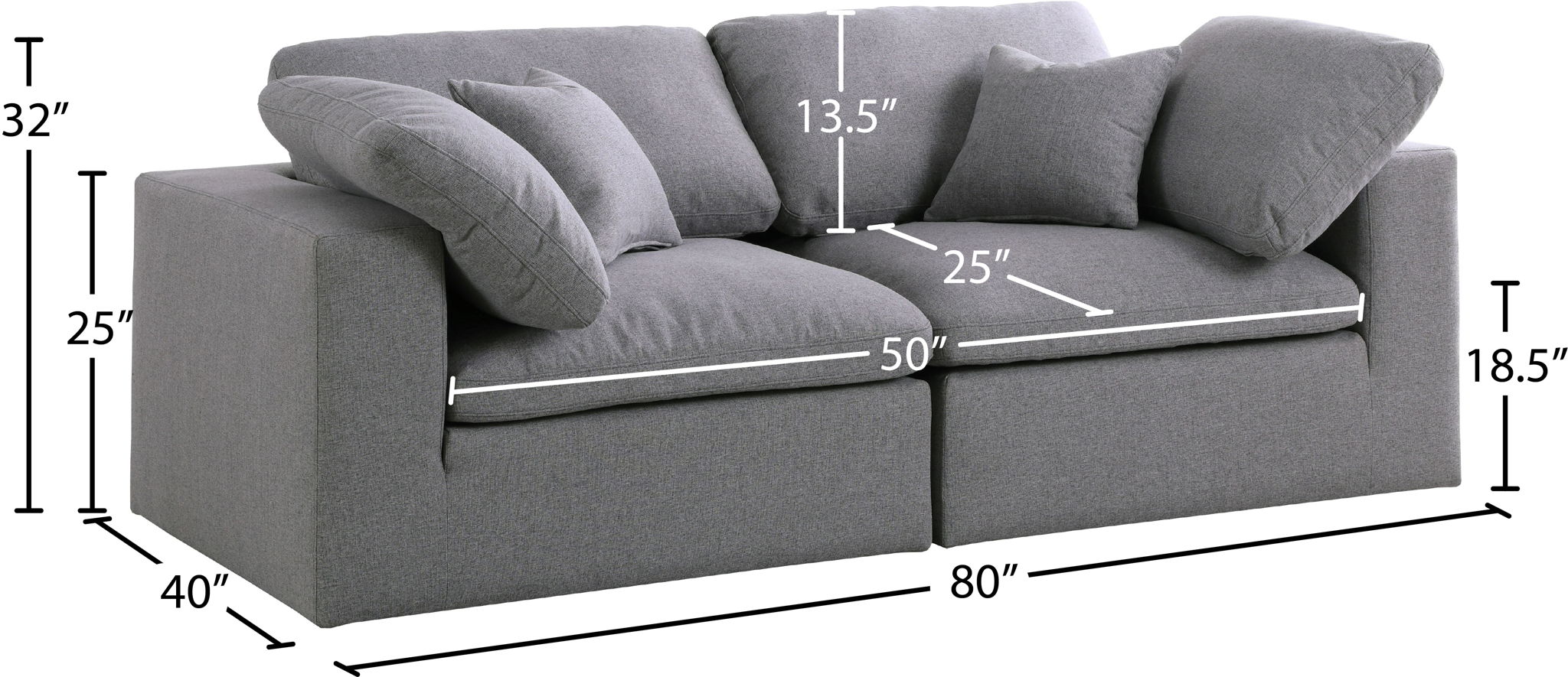Serene - Modular 2 Seat Sofa
