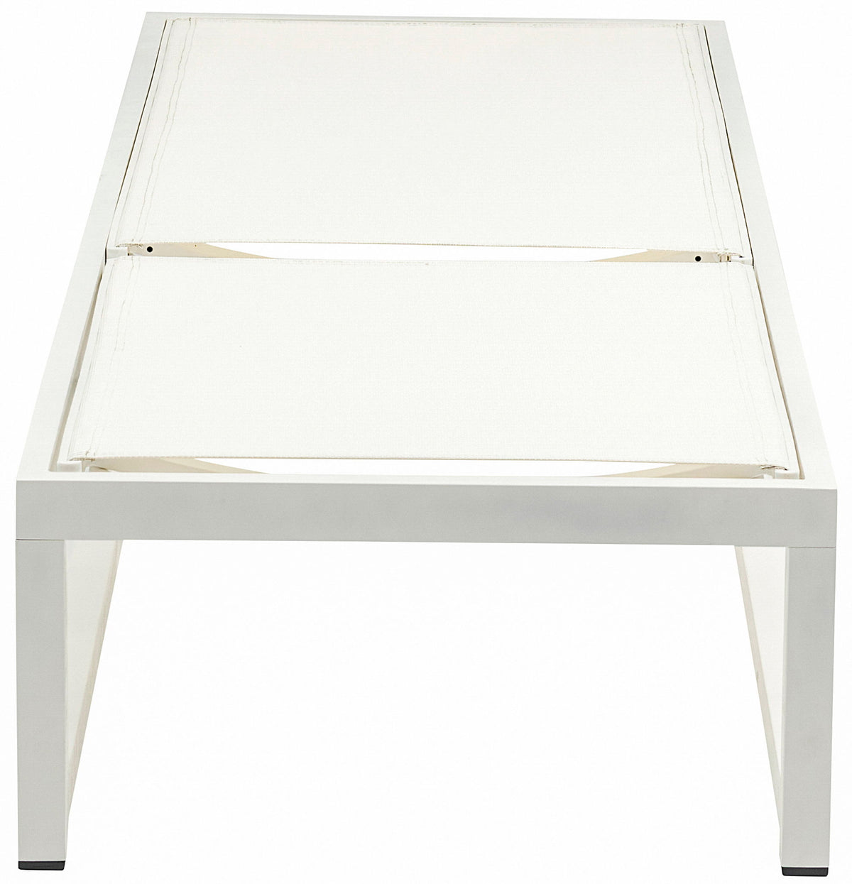 Maldives - Water Resistant Outdoor Patio Adjustable Sun Chaise Lounge Chair With White Base