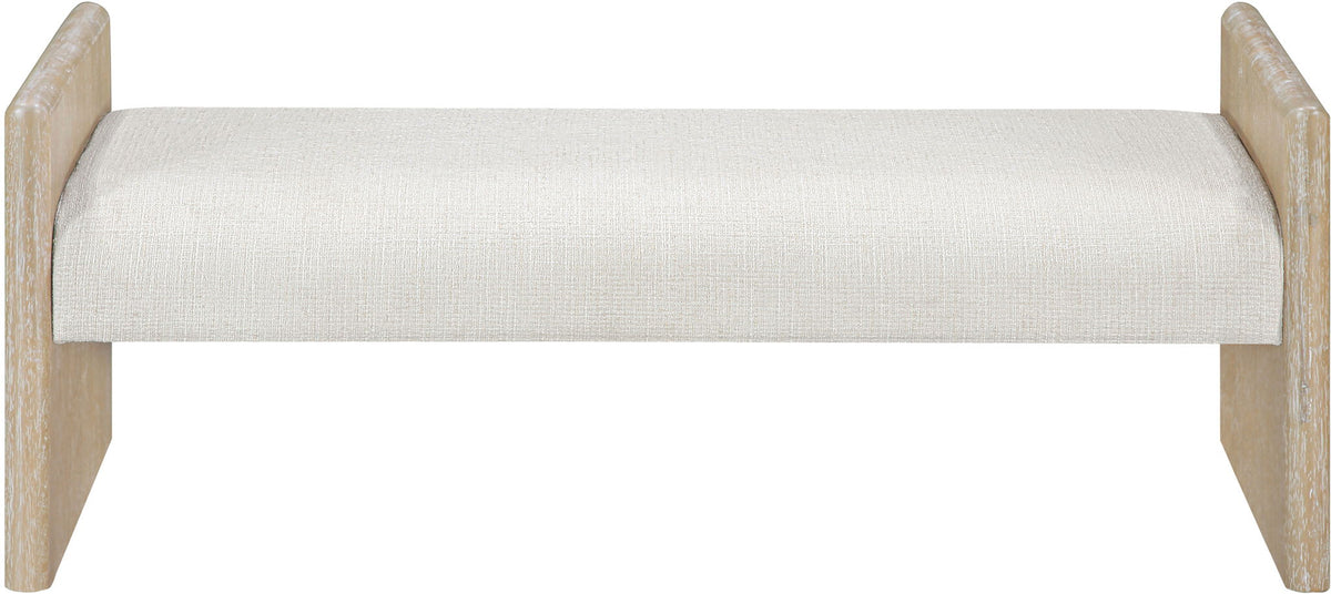 Hickory - Fabric Upholstered Bench - Natural Frame