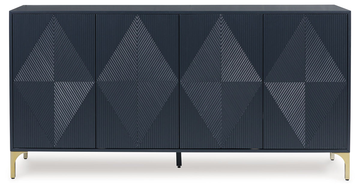 Loirwick - Accent Cabinet - Dark Blue