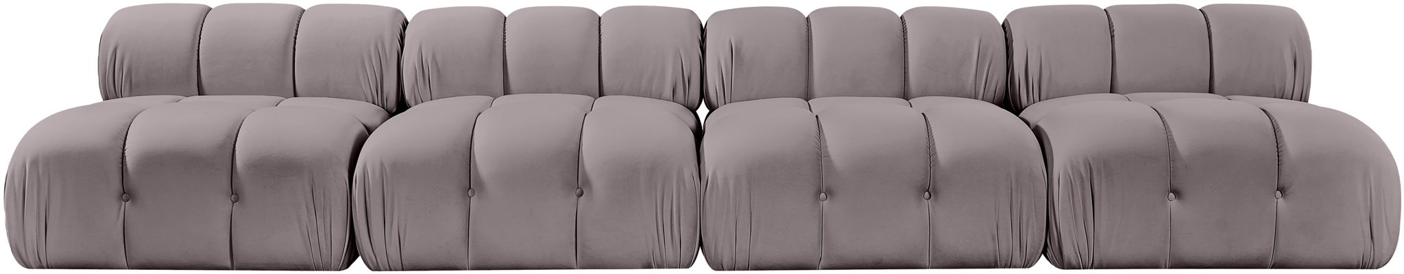 Orin - Velvet 4 Piece Modular Sofa