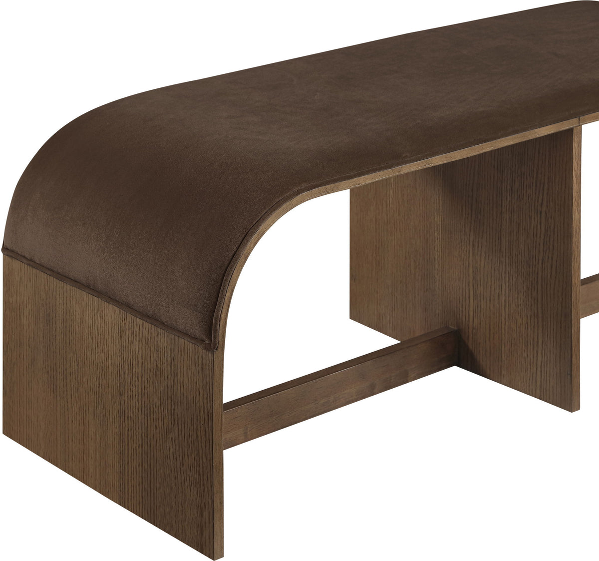 Sable - 52" Velvet Performance Fabric Upholstered Bench