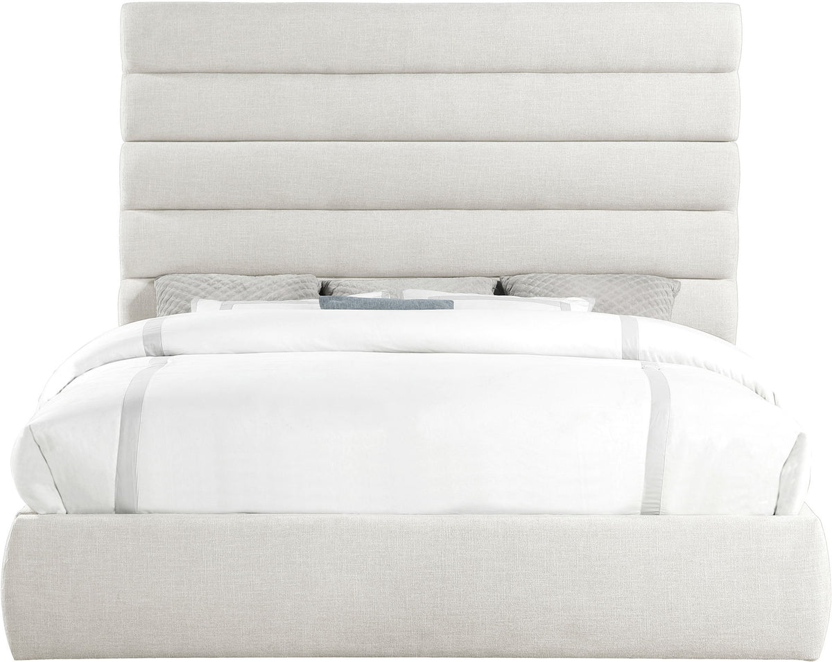 Adam - Linen Fabric Bed With 70.5" Headboard