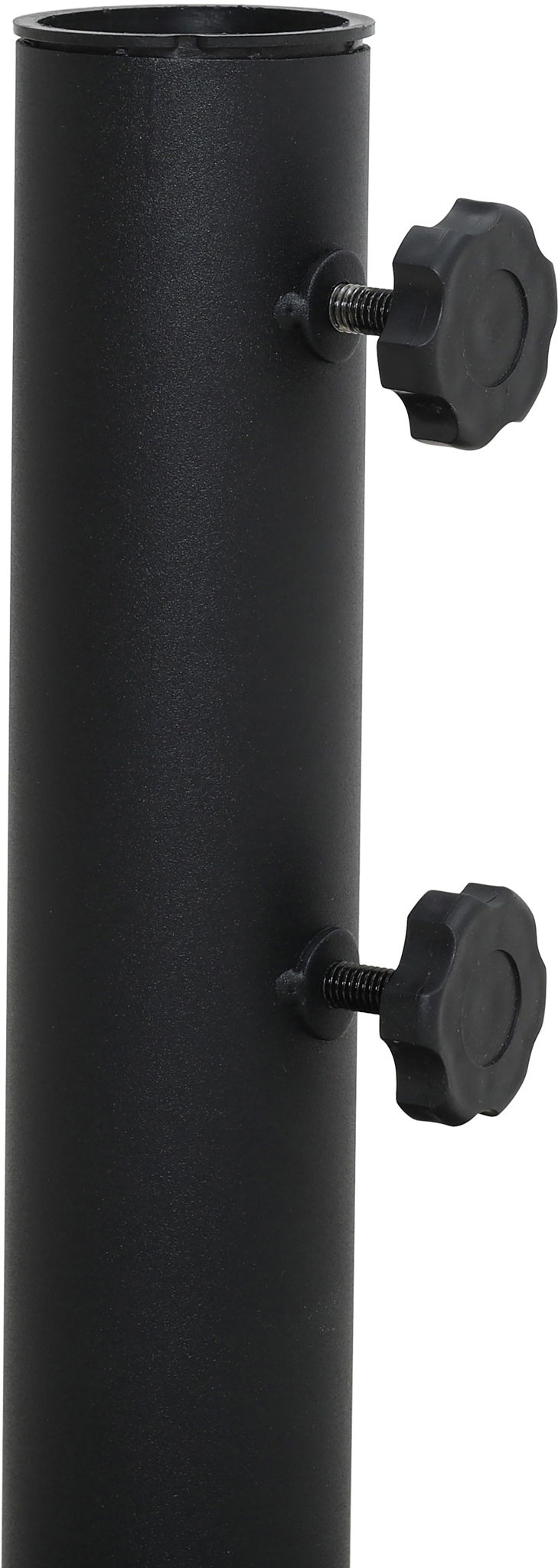 Fiji - Aluminum Patio Umbrella With Round Black And White Base