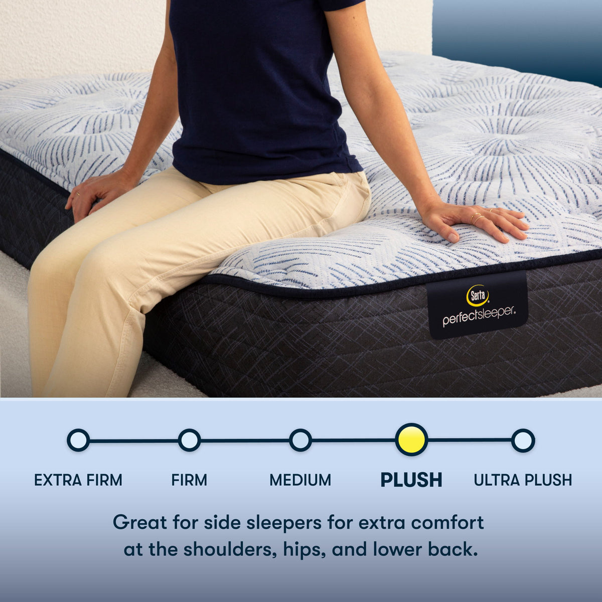 Perfect Sleeper - 13.5" Blue Lagoon Nights Plush Mattress