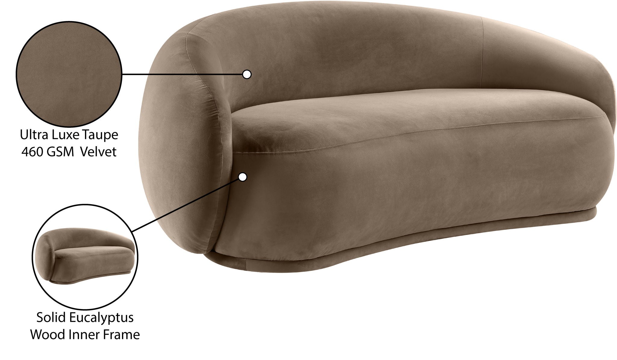 Emery - Velvet Loveseat