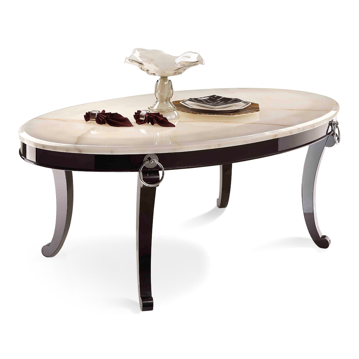 Bellagio Luxurious Transitional Marble Dining Table - original 1