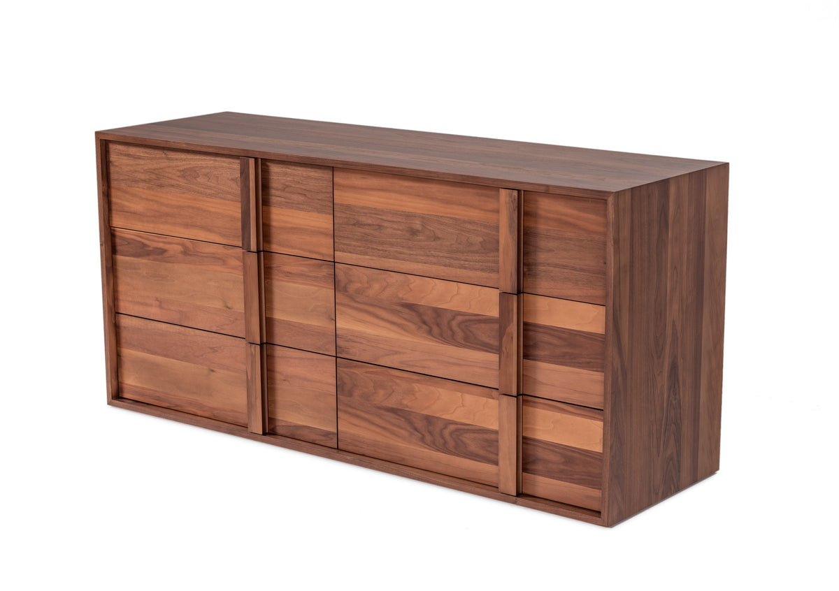 Eastern King Berlin - Modern Walnut Bedroom Set