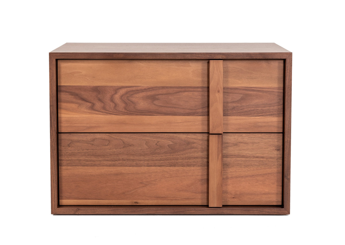 Eastern King Berlin - Modern Walnut Bedroom Set
